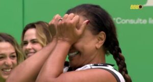 Solange Couto vence a Prova do Anjo e garante imunidade. Imagem: Reprodução/Globoplay.