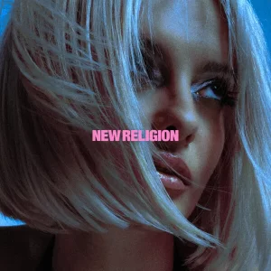 Capa do single de Bebe Rexha, "New Religion". Imagem: Reprodução.