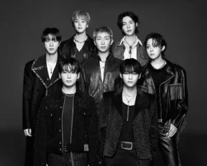 BTS em foto promocional para o álbum "Arirang". Imagem: Divulgação.