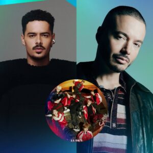 Pedro Sampaio. J Balvin e NEXZ em imagens promocionais. Imagens: Divulgação.