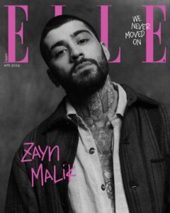 ZAYN estampa a capa da edição de abril da Elle Índia. Foto: Isaac Anthony/Reprodução.