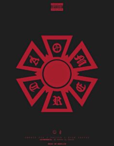 Capa oficial do álbum "Omertá". Imagem: Divulgação.