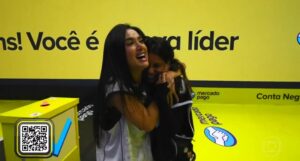 Jordana assume liderança e garante vaga no Top 5. Imagem: Reprodução/Globo.