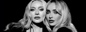 Madonna e Sabrina Carpenter em foto promocional para o single "Bring Your Love". Imagem: Divulgação.