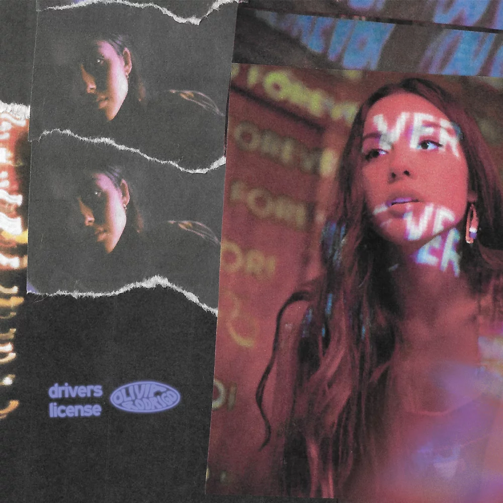 Capa de "Drivers License" de Olivia Rodrigo. Imagem: Reprodução