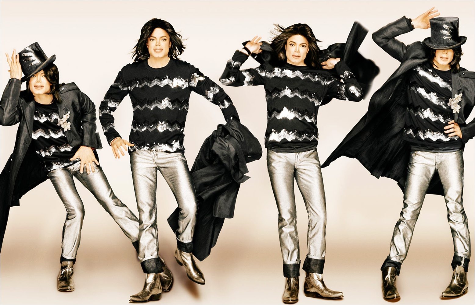 Michael Jackson em ensaio para a revista Ebony. Imagem: Reprodução.