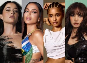 Katy Perry, Anitta, Tyla e Lisa estão entre as atrações das cerimônias de abertura da Copa do Mundo FIFA 2026. Imagem: Reprodução.
