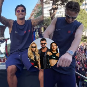 Jogadores do Barcelona em vídeo publicado nas redes sociais. Imagens: Redes sociais.