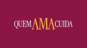 Logotipo da novela “Quem Ama Cuida”. Foto: Divulgação/TV Globo.