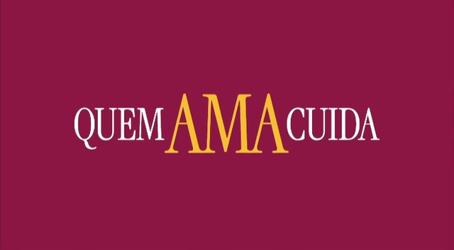 Logotipo da novela “Quem Ama Cuida”. Foto: Divulgação/TV Globo.
