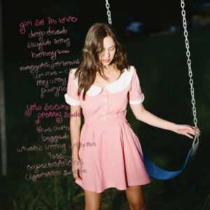 Tracklist do álbum "you seem pretty sad for a girl so in love". Imagem: Divulgação.