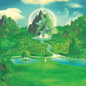 Capa de "Nature Is Healing", álbum de estréia de Horsegiirl. Imagem: Divulgação.