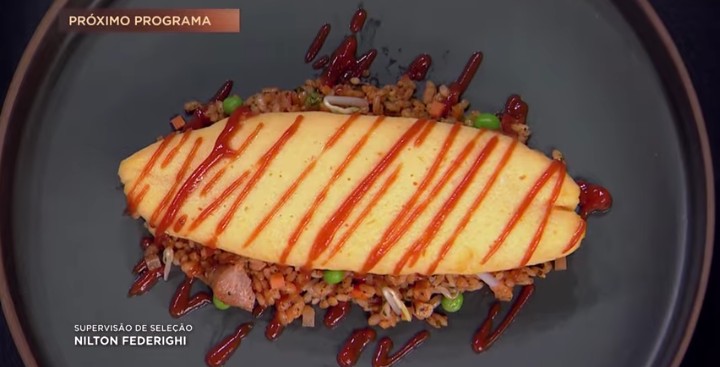 O omurice será o prato da Prova de Eliminação no sexto episódio do MasterChef Brasil. Foto: Reprodução/Band.