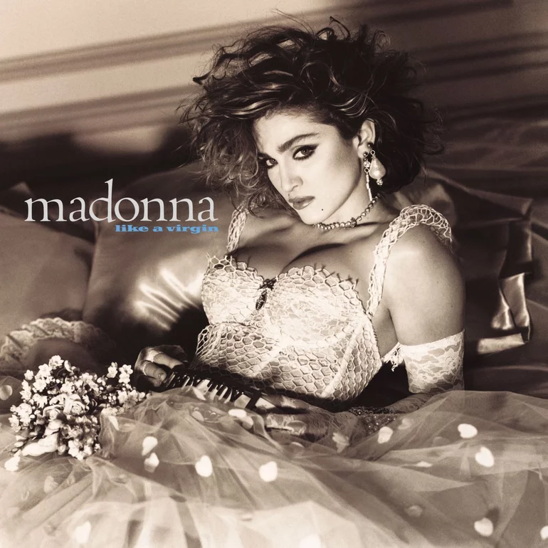 Capa de "Like A Virgin" (1984) de Madonna. Imagem: Reprodução