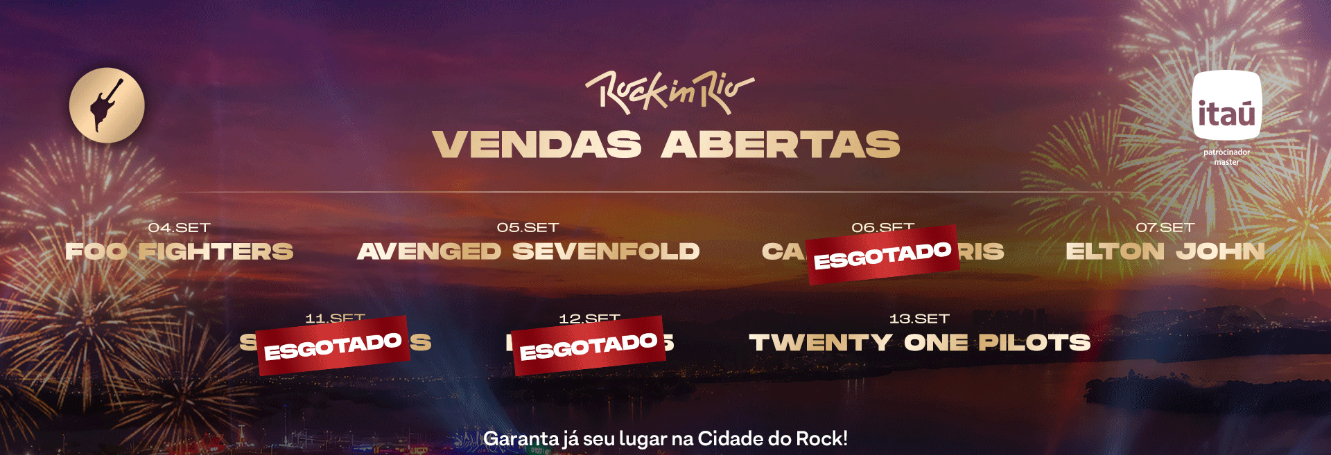 Data que tem Stray Kids como headliner esgota todos os ingressos no Rock In Rio. Imagem: Reprodução/Ticketmaster