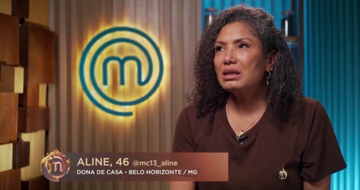 Aline foi a oitava eliminada da 13ª temporada do MasterChef Brasil. Foto: Reprodução/Band.