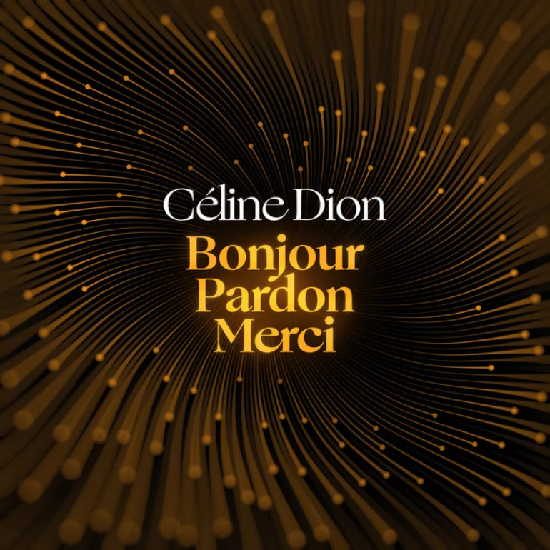 Capa de "Bonjour Pardon Merci" de Celine Dion. Imagem: Reprodução.