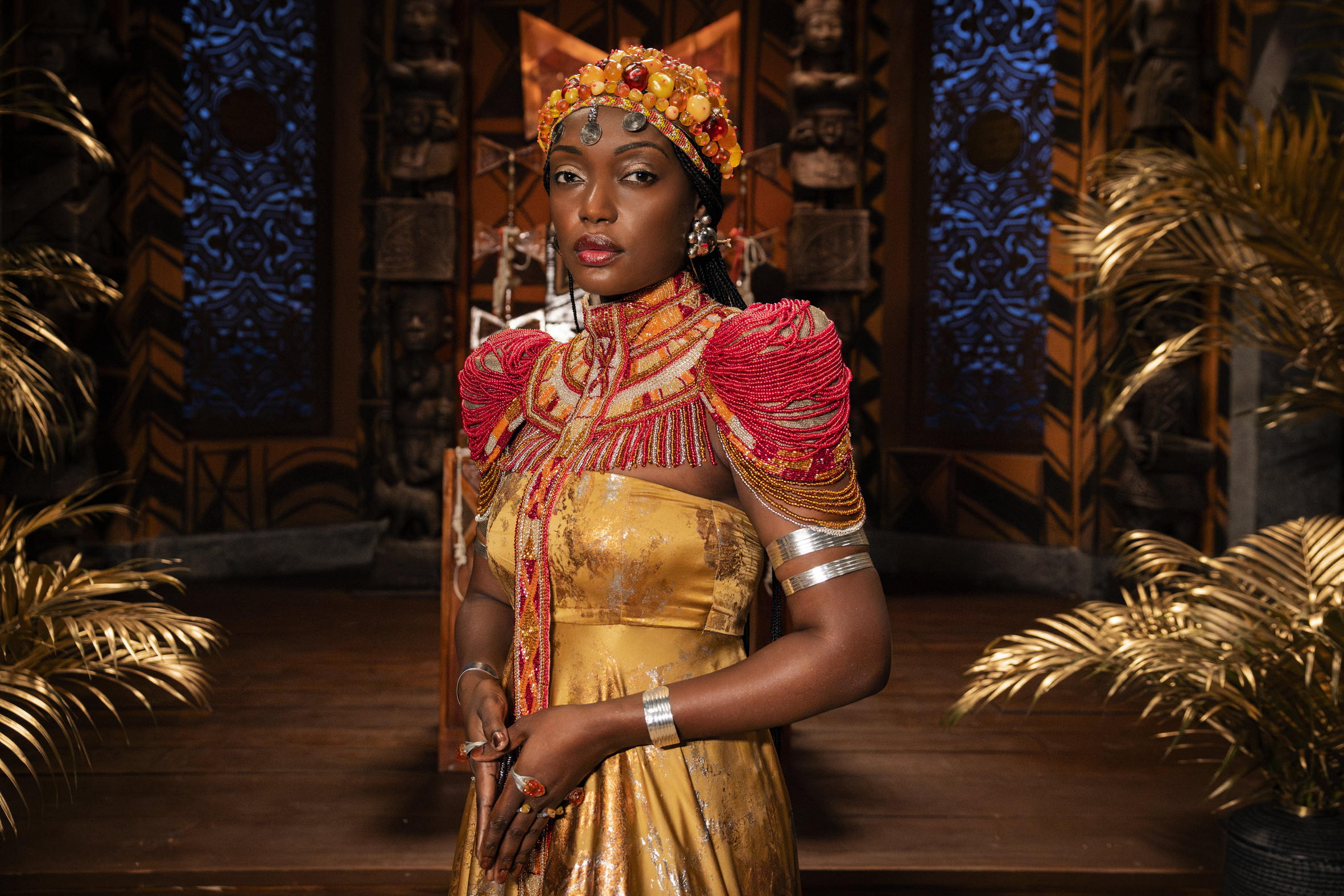 Binta, nova personagem de "A Nobreza do Amor", desperta o interesse de Jendal. Foto: Fábio Rocha/Globo/Divulgação.