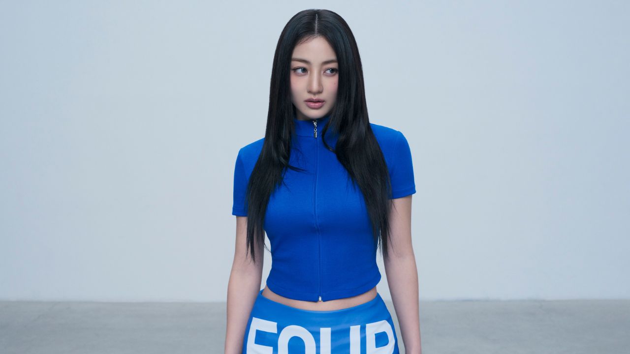 Jihyo está deixando a JYP Entertainment após 21 anos de contrato, mas pretende seguir em atividade com o TWICE. Imagem: Divulgação/JYP Entertainment