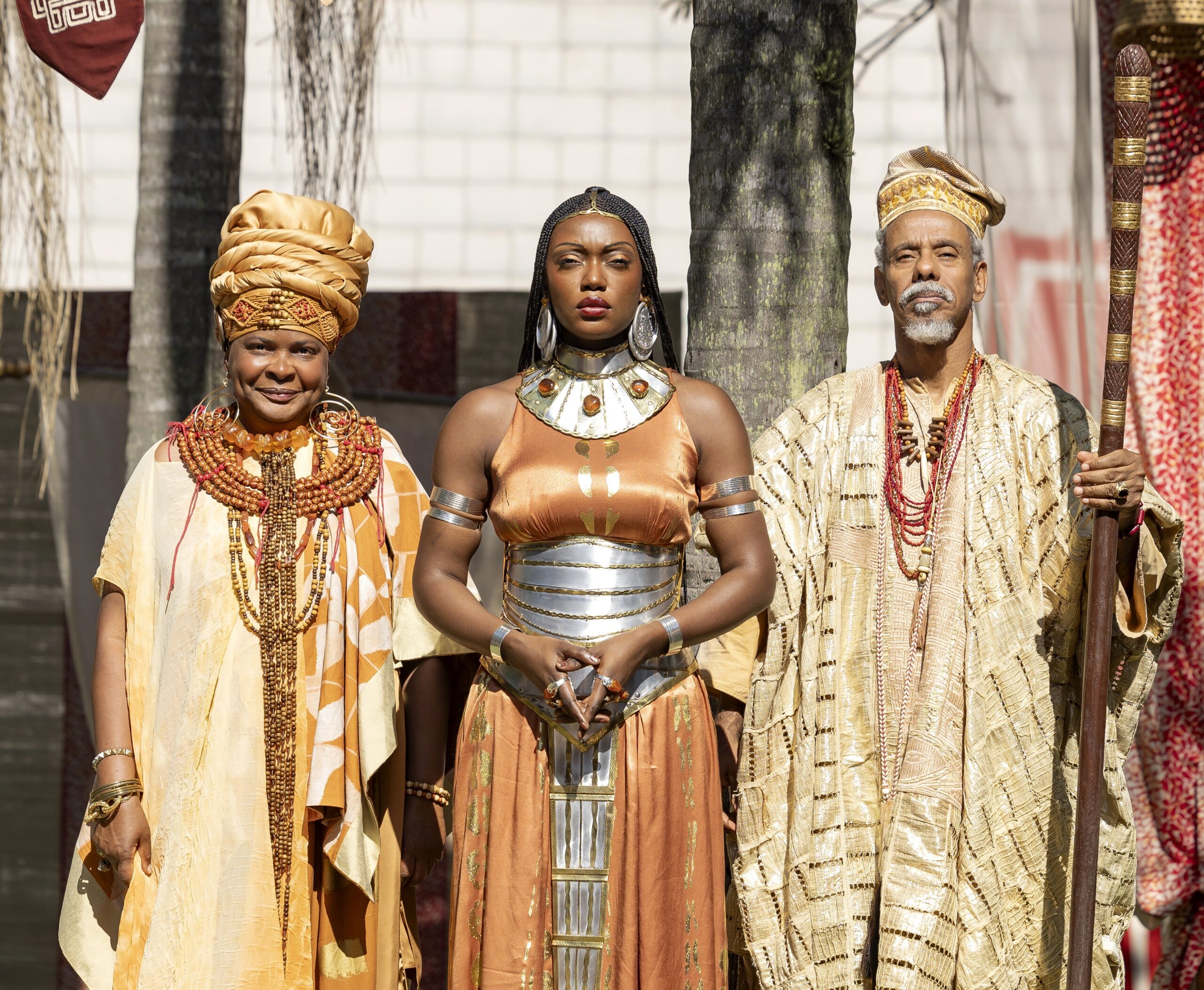 Binta durante a cerimônia de casamento com Jendal. Foto: Manoella Mello/Globo.