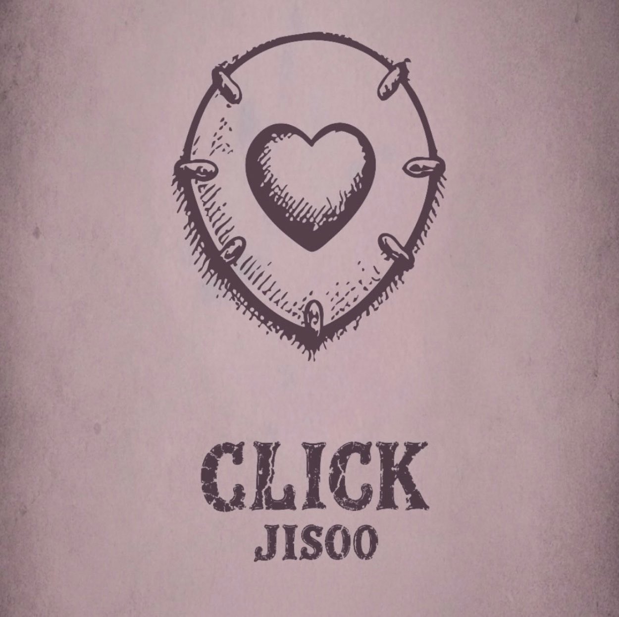 Capa de "Click", novo single que marca o comeback de Jisoo. Imagem: Divulgação