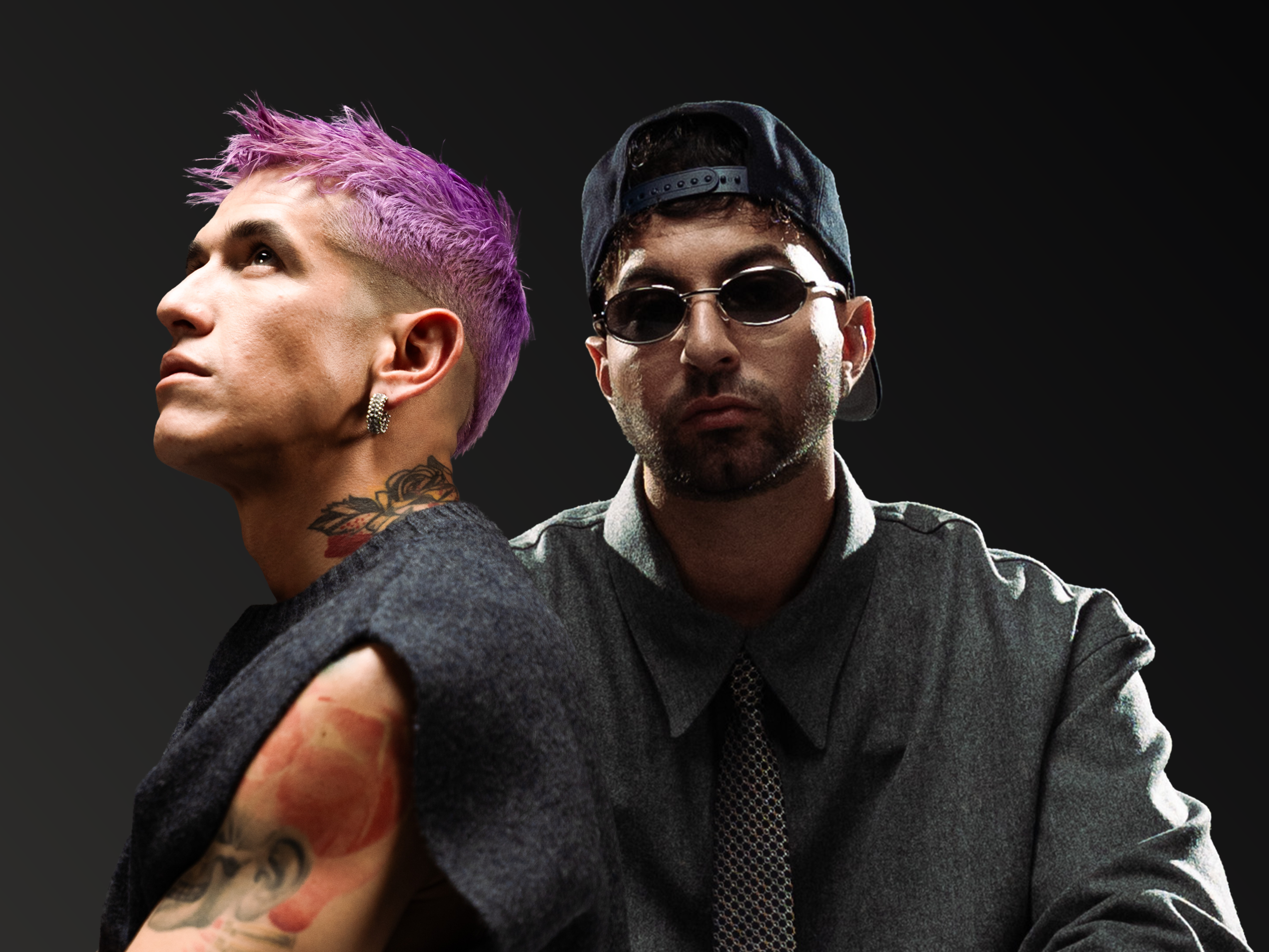 Justin Quiles e Lenny Tavárez em imagem promocional de "SUPERARTE". Foto: Divulgação.