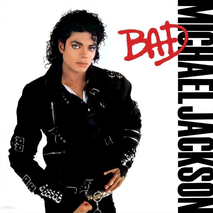 Capa oficial do álbum "Bad". Foto: Divulgação.