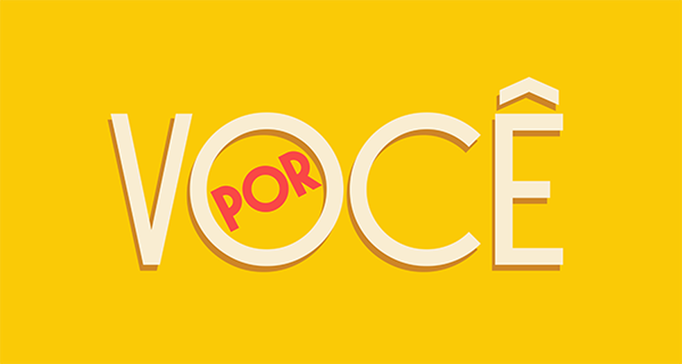 Logotipo oficial da novela "Por Você". Foto: Divulgação/Globo.