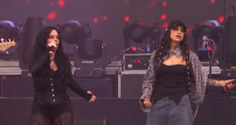 Day Limns e Malvada em show no Rock in Rio 2026. Imagem: Reprodução