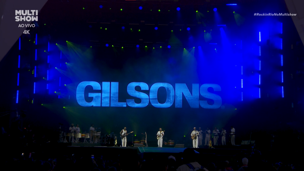  Gilsons subiram no Palco Sunset do Rock in Rio 2026. Imagem: Reprodução/ Multishow/Globoplay