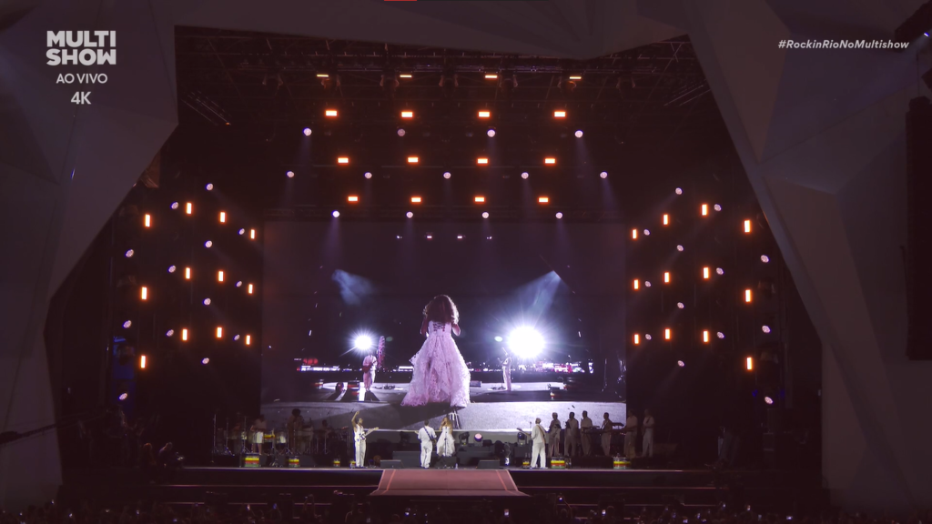Daniela Mercury voltou a se apresentar no Rock in Rio ao lado de Gilsons. Imagem: Divulgação/ Multishow/Globoplay