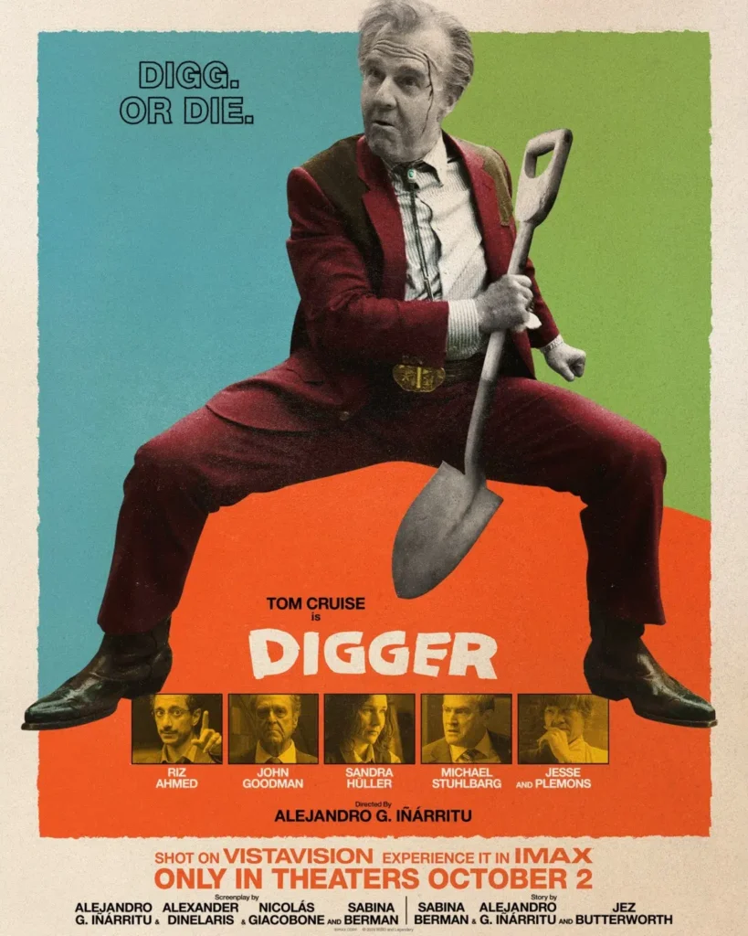 Pôster do filme "Digger". Imagem: Divulgação/Warner Bros.