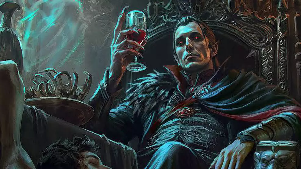 Strahd von Zarovich, o lorde vampiro de Ravenloft. Imagem: Reprodução