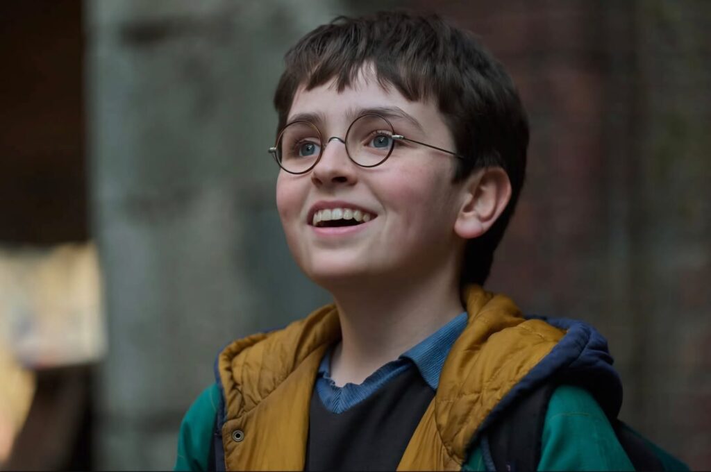 Dominic McLaughlin como Harry Potter: Imagem: Divulgação