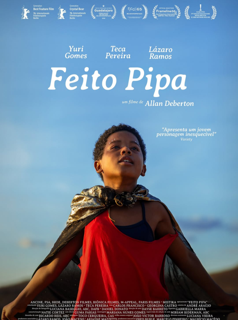 Pôster nacional do longa-metragem "Feito Pipa". Imagem: Divulgação.