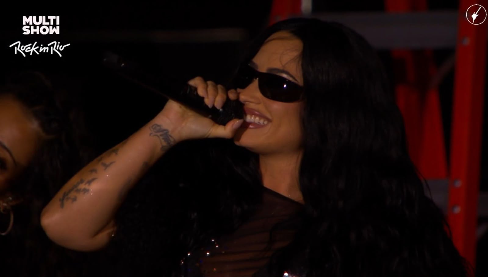 Demi Lovato no Rock in Rio 2026. Imagem: Reprodução / Rock in Rio