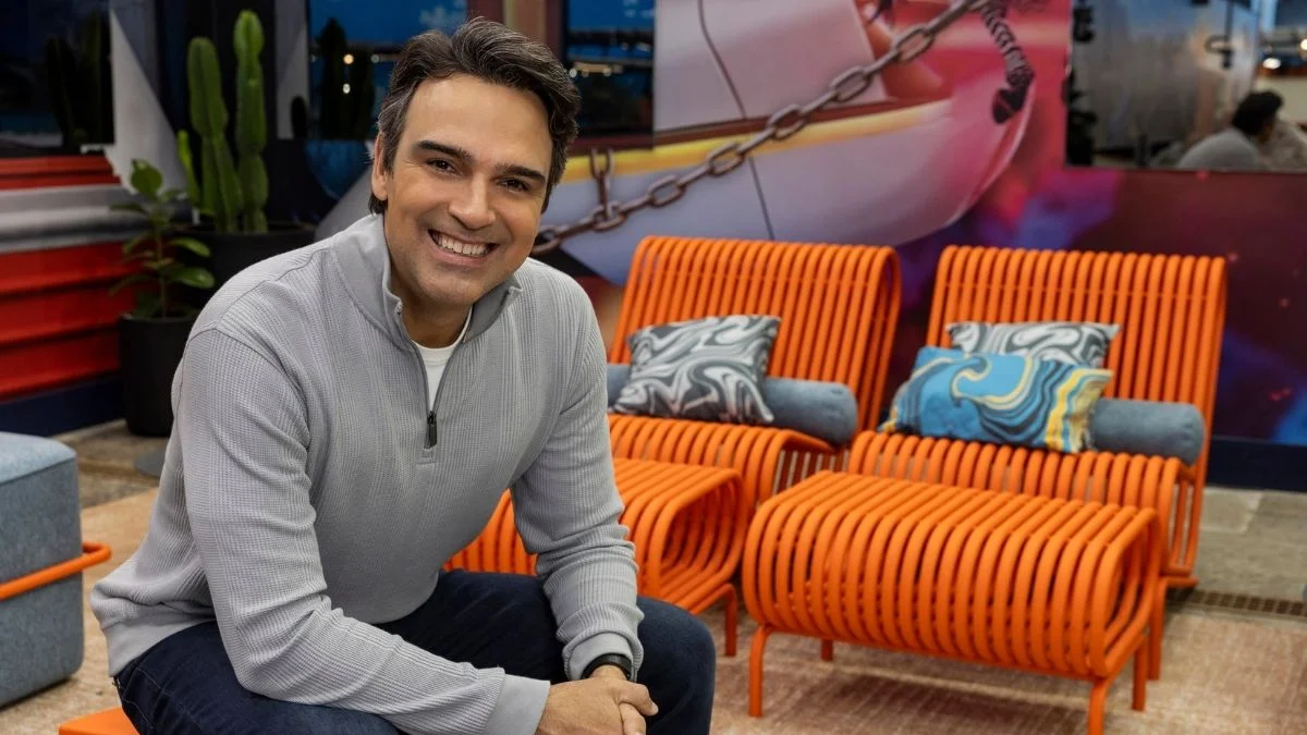 Tadeu Schmidt, apresentador do BBB, em imagem promocional. Foto: Globo/Fábio Rocha