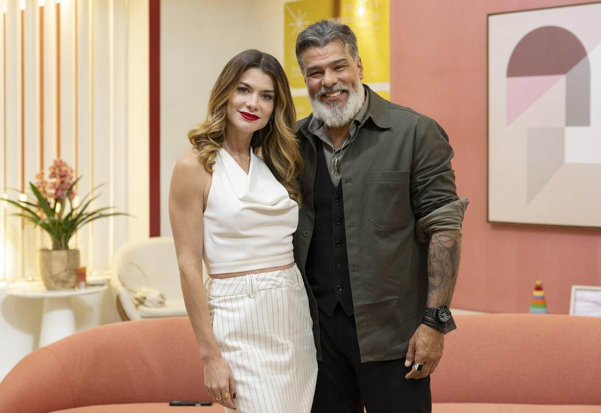 Alinne Moraes e Maurício Mattar como Vanessa e Junqueira em “Por Você”. Foto: Divulgação/Globo