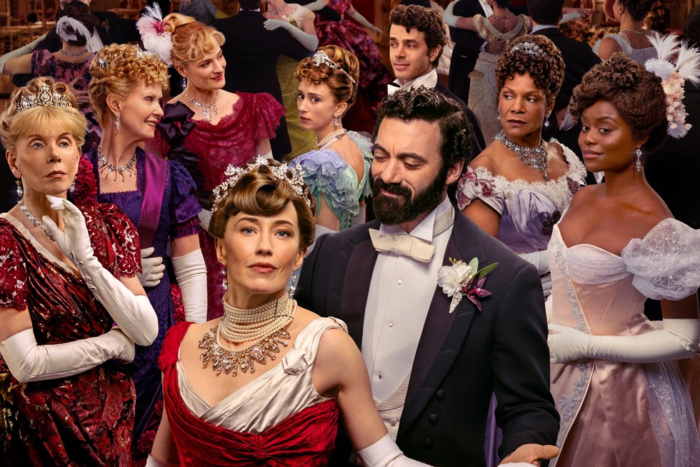 Elenco da quarta temporada de "The Gilded Age". Imagem: Reprodução