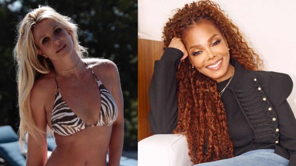 Britney Spears e Janet Jackson em imagem promocional. Foto: Divulgação