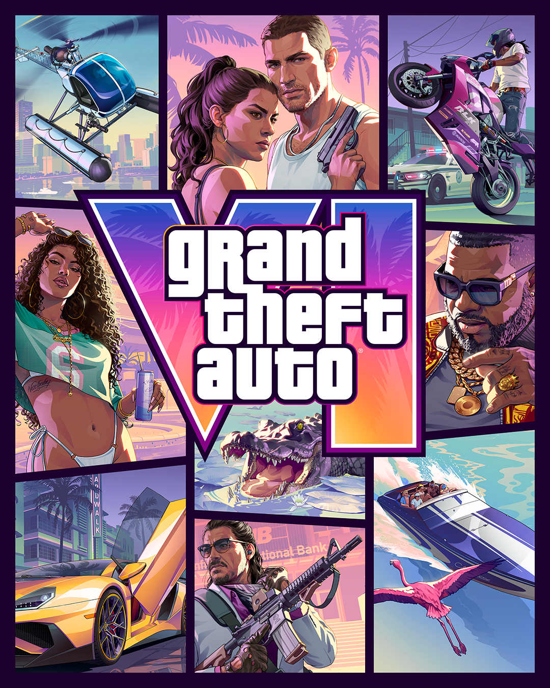 Poster oficial de GTA 6 publicada nas redes sociais. Foto: Reprodução/MTV