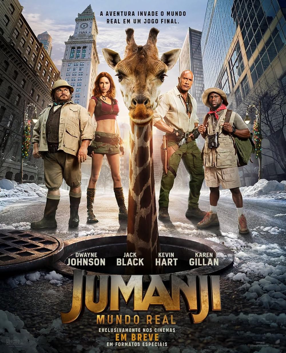 Pôster do filme Jumanji: Mundo Real. Imagem: Divulgação/ Sony Pictures