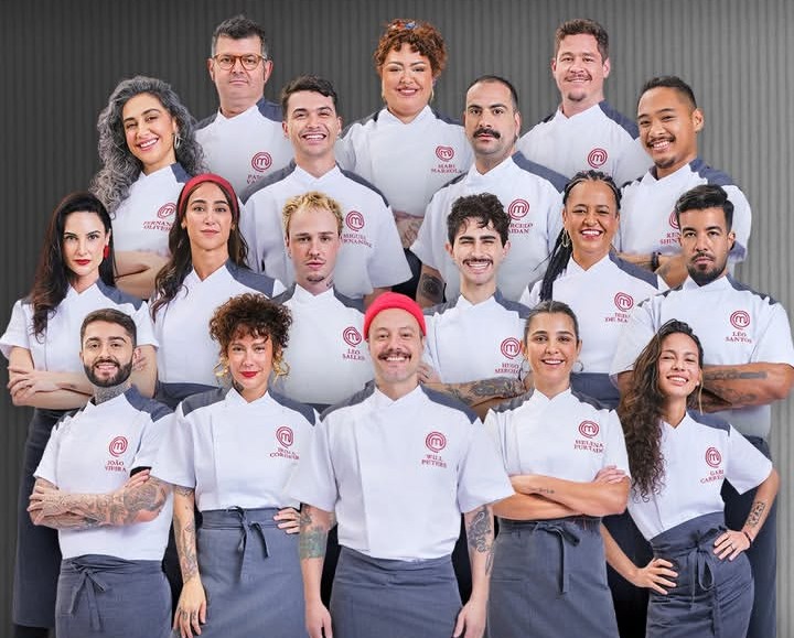 Elenco da 6ª temporada do MasterChef Profissionais. Foto: Reprodução/Band