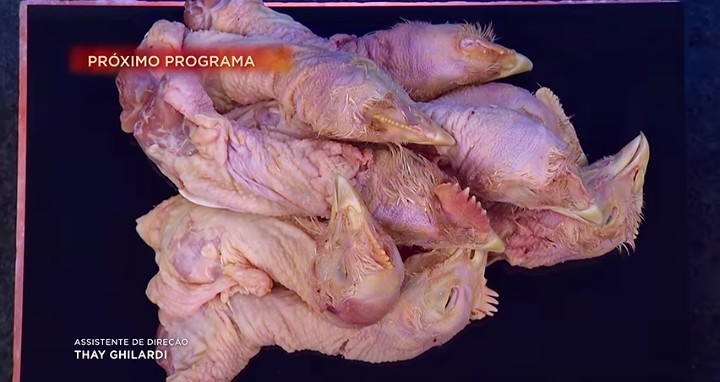 Cabeças de frango serão o destaque da primeira Caixa Misteriosa da temporada do MasterChef Profissionais. Foto: Reprodução/YouTube
