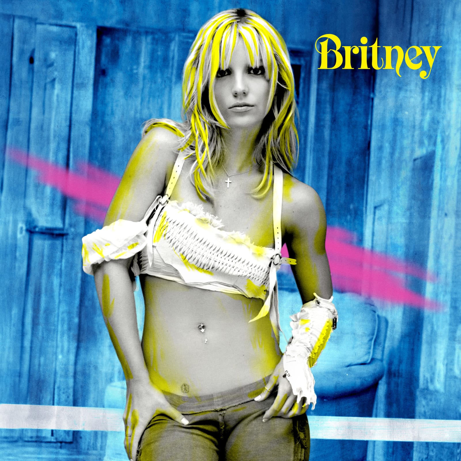 Capa oficial da edição comemorativa de 25 anos do álbum "Britney". Imagem: Divulgação. 