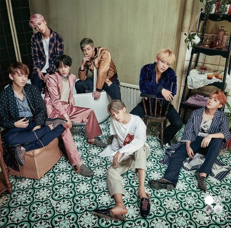 BTS em imagem promocional da era Wings. Imagem: Divulgação. 