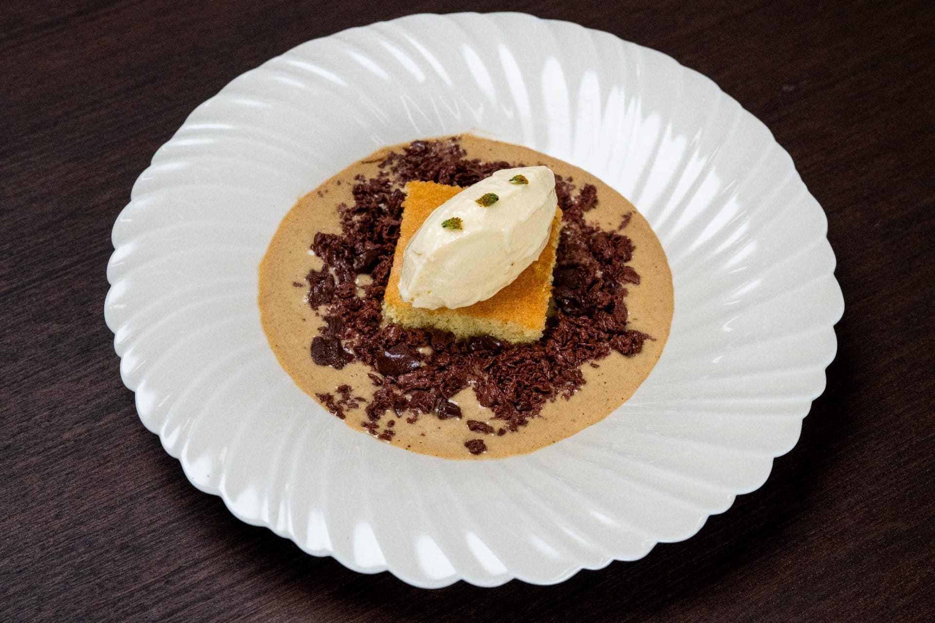 Sobremesa servida por Jéssica na final do MasterChef Brasil. Foto: Reprodução/Band